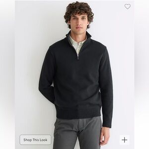 heritage cotton half zip